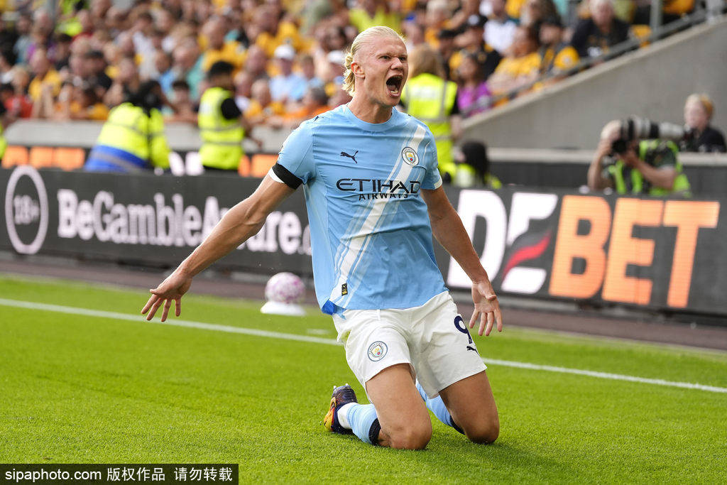 乌克兰超级联赛
_英超-哈兰德双响赖因德斯传射建功 曼城4-0狼队暂登顶